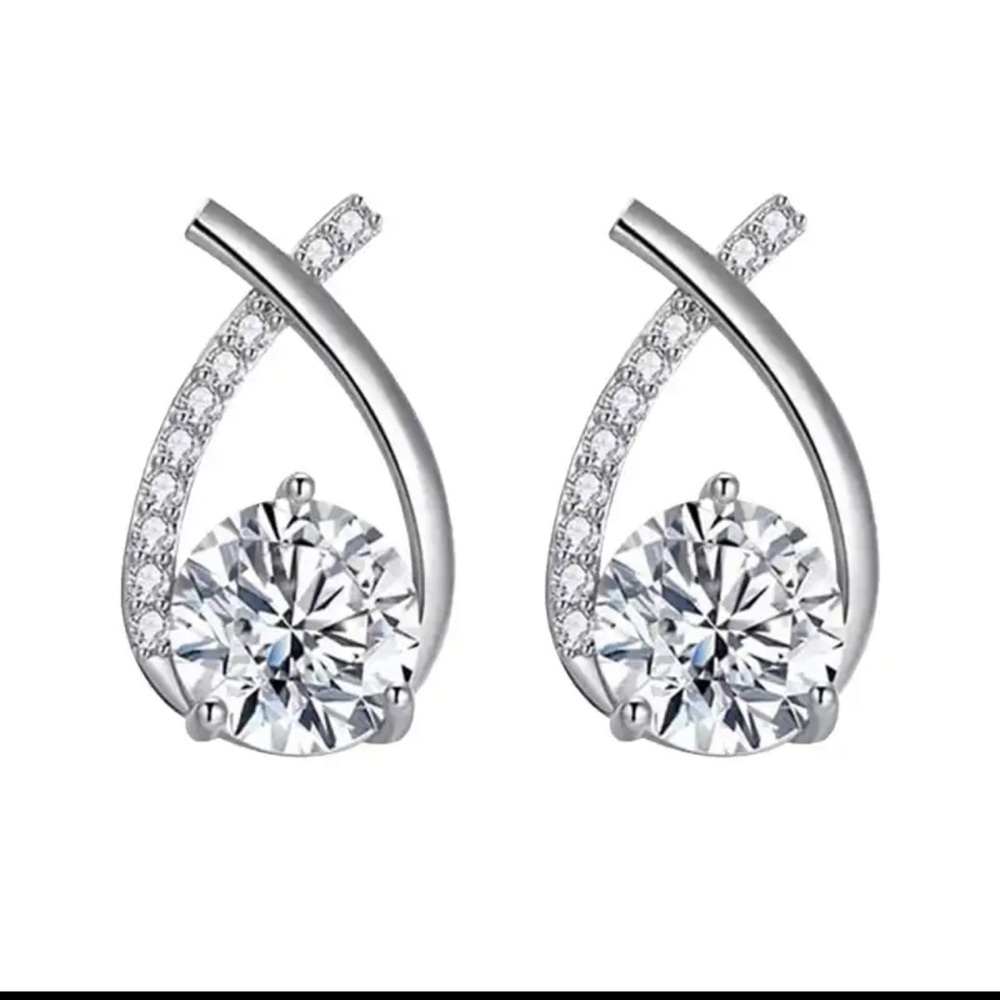 Fashion Cross Stud Earrings For Women Girls